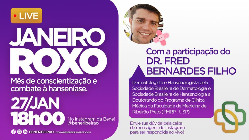Médico esclarece dúvidas em live sobre hanseníase
